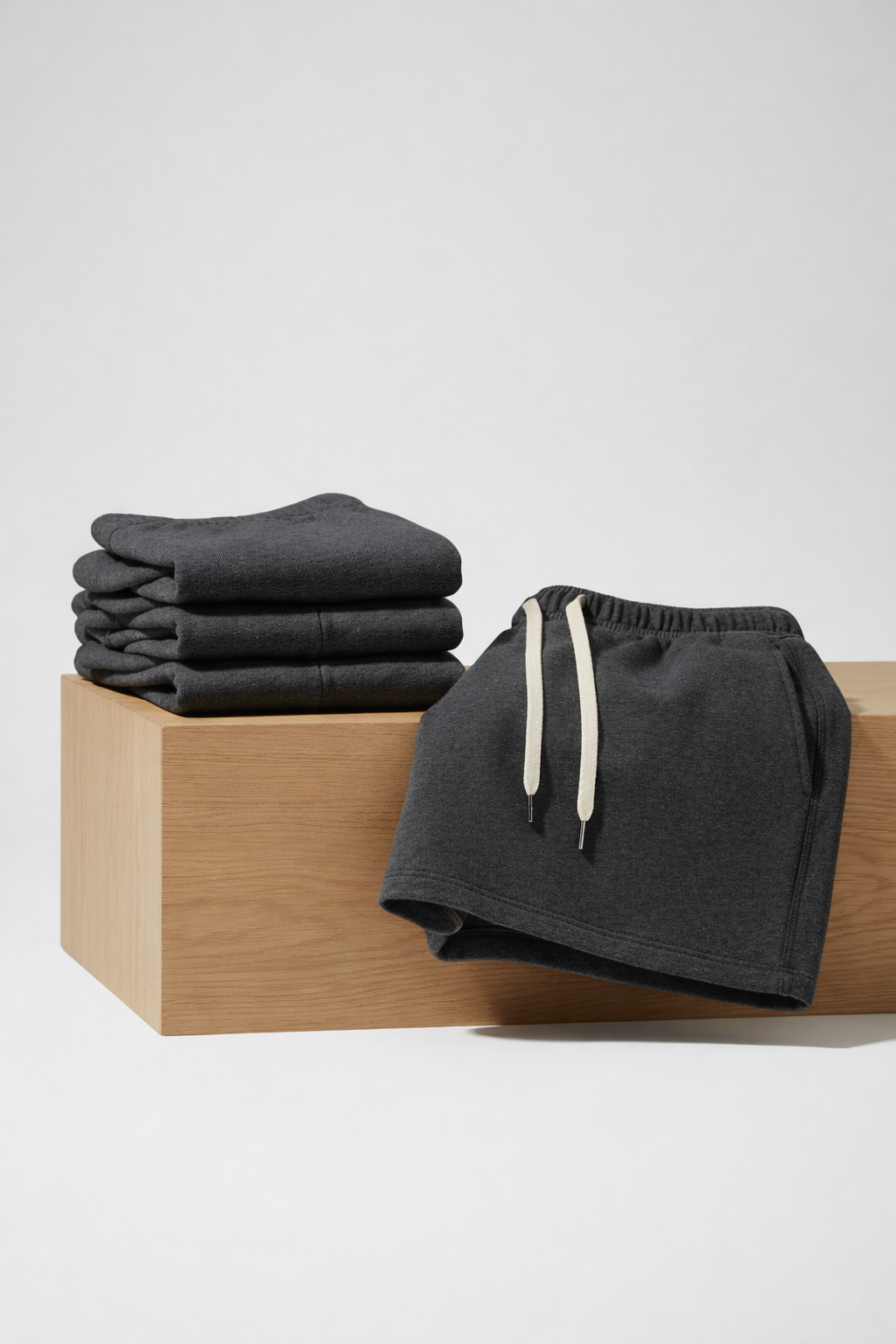 French Terry Cotton Shorts