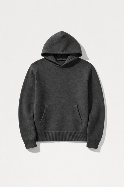 Fine-Gauge Merino Blend Hoodie