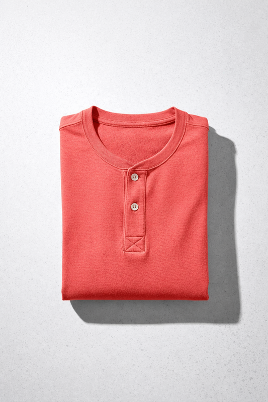 Supima Cotton Three-Button Henley