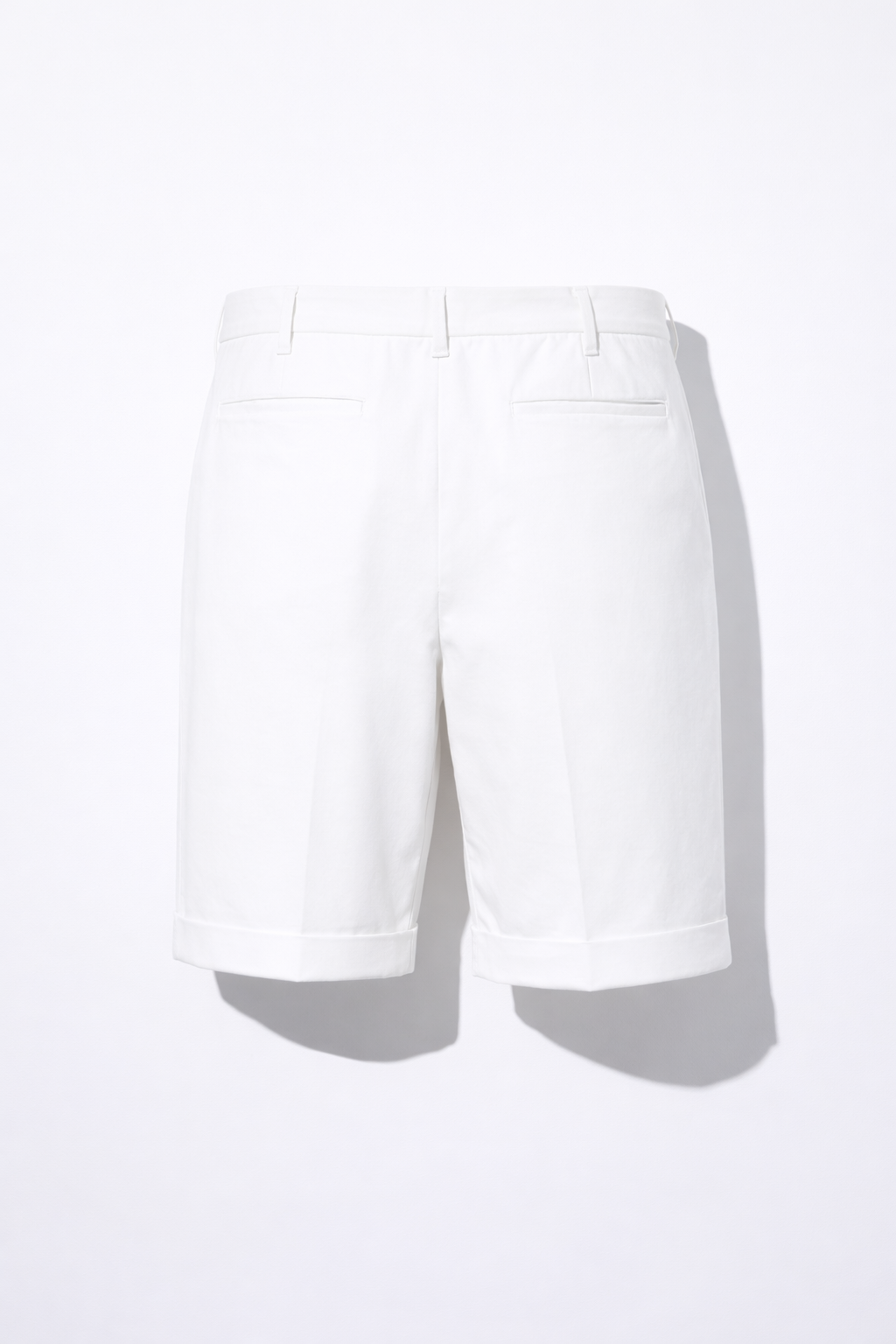 Structured Cotton Twill Shorts